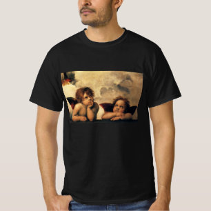 Sistine Madonna, Angels detail by Raphael T-Shirt