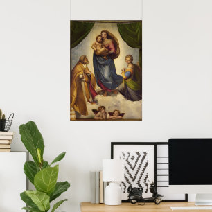 Sistine Madonna by Rapahel Poster