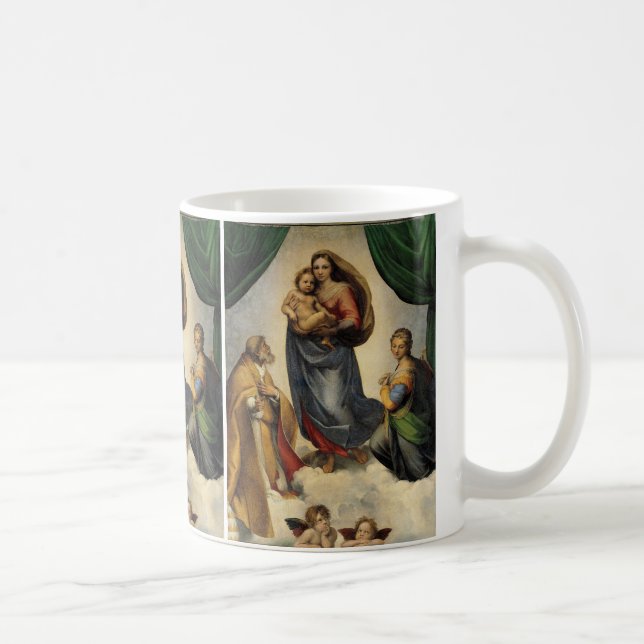 Sistine Madonna by Raphael Coffee Mug (Right)