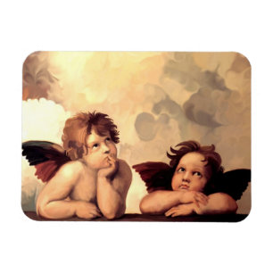 Sistine Madonna Cherubs Raffaelo Sanzio Magnet