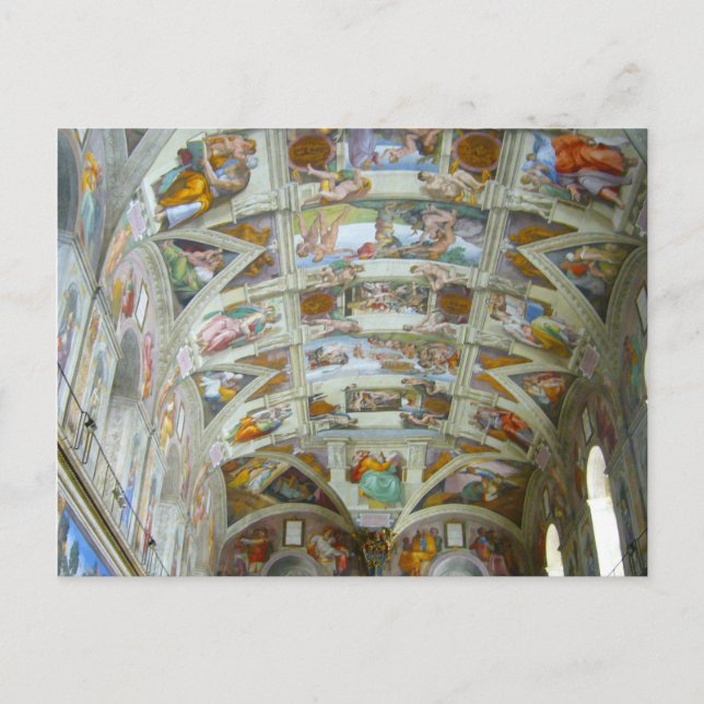 sistine roof postcard (Front)