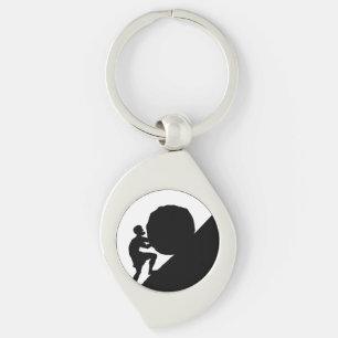 Sisyphus and Rock, Greek Mythology Key Ring
