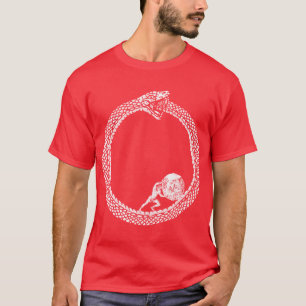 Sisyphus in an Ouroboros snake Unise Philosophy Fo T-Shirt