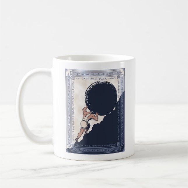 Sisyphus Mundane Rock Coffee Mug (Left)