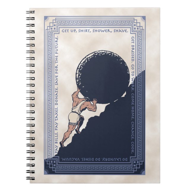 Sisyphus Mundane Rock Notebook (Front)