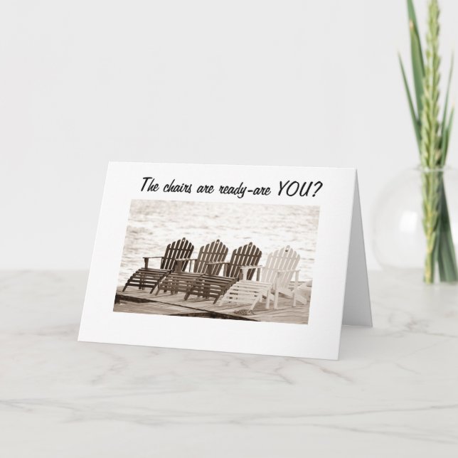 SIT A SPELL RELAX AND ENJOY YOUR BIRTHDAY CARD (Front)