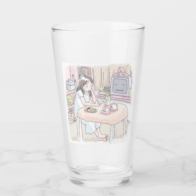 sit down at glass (Front)