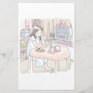 sit down at stationery