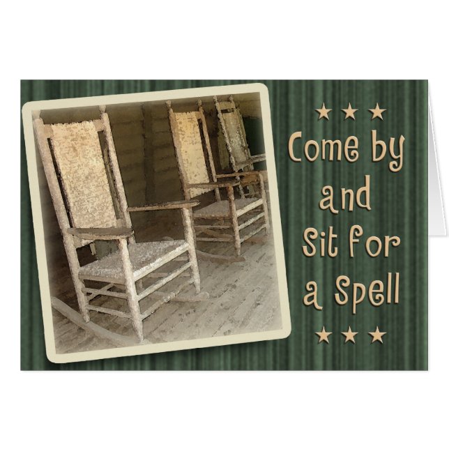 Sit For A Spell (Front Horizontal)