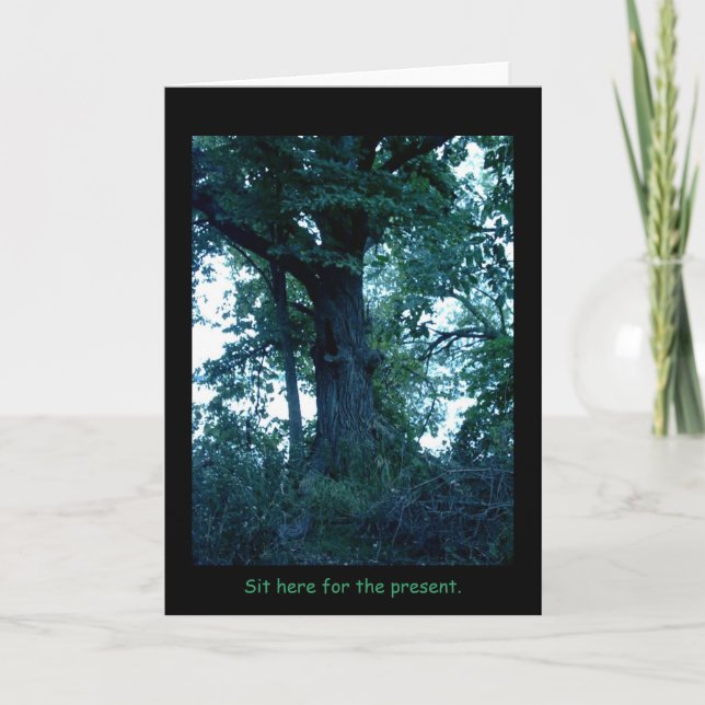 Sit Here Tree Card (Front)