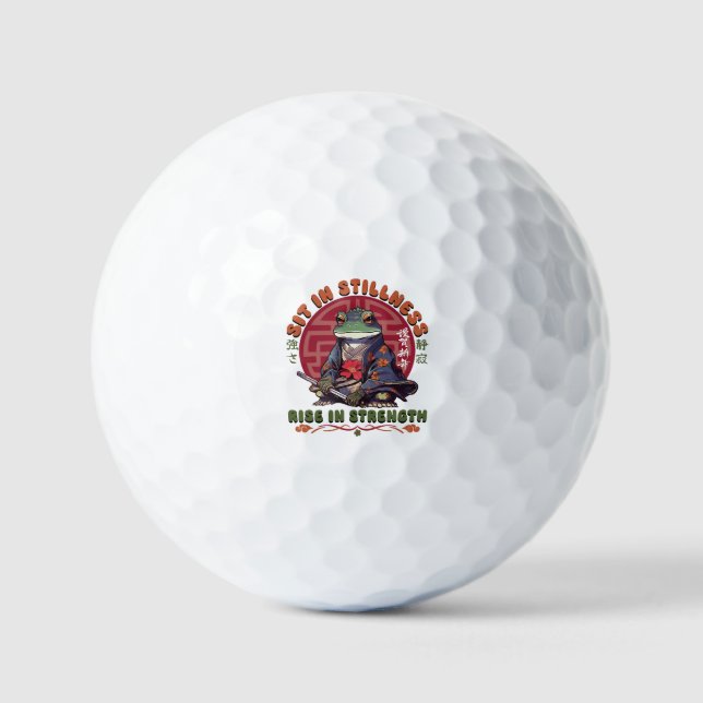 Sit in Stillness  Golf Balls (Front)
