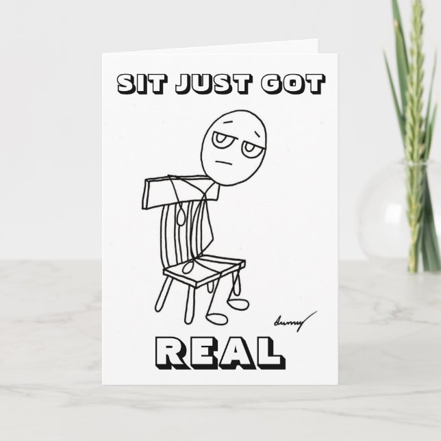 SIT JUST GOT REAL "Will You MARRY ME?" Card (Front)