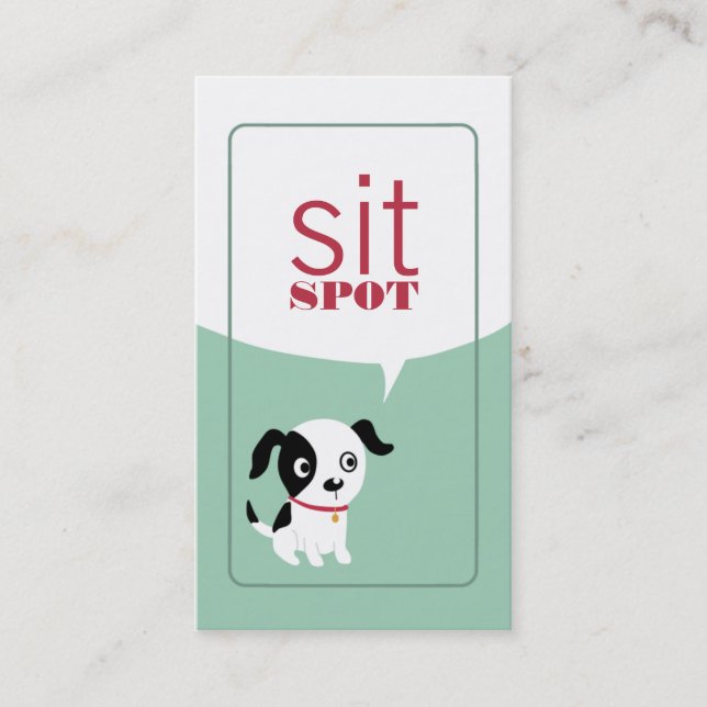 Sit Spot Business Cards (Front)