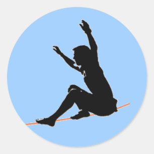 sit start on the line classic round sticker