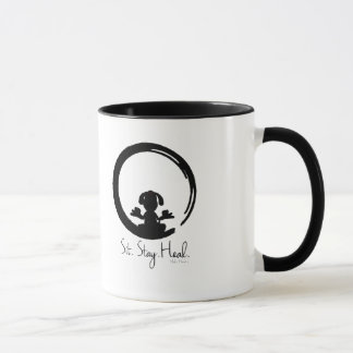 Sit. Stay. Heal. Dog Meditation Mug Special Pose