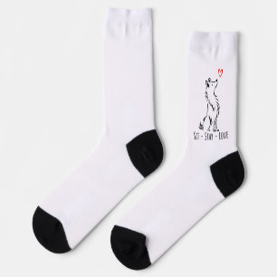 Sit-Stay-Love Sheltie Socks