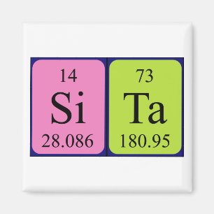 Sita periodic table name magnet