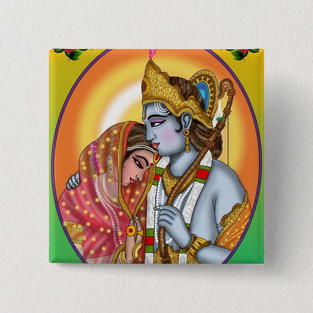 Sita Ram Button (Front)