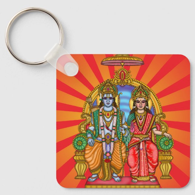 Sita Ram Divine Keychain (Front)