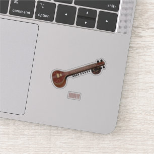Sitar cartoon illustration