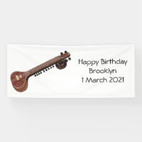 Sitar cartoon illustration