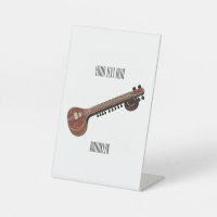 Sitar cartoon illustration