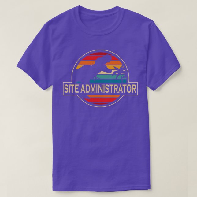 Site Administrator Dinosaur T-Shirt (Design Front)