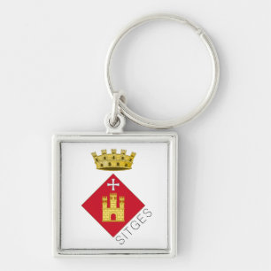Sitges coat of arms, Catalunya (ESP) Key Ring