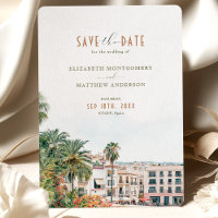 Sitges Spain Destination Wedding Save-the-Date