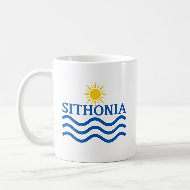 SITHONIA Greece-Sun Waves Coffee Mug (Left)