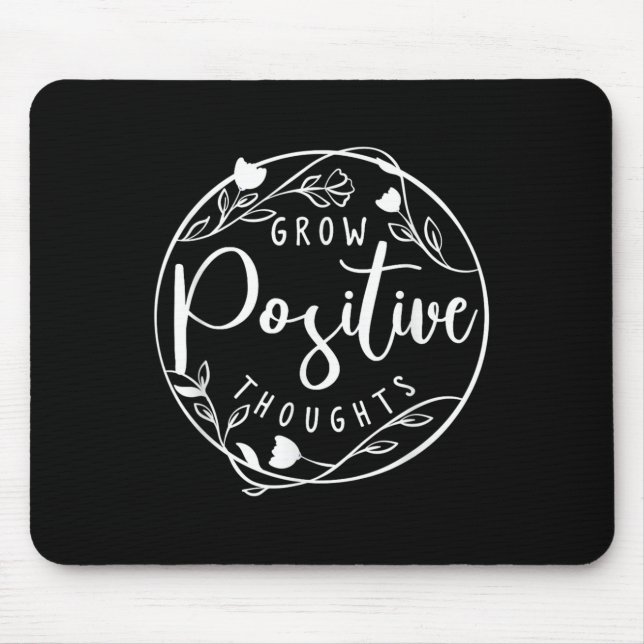 Sitive Affirmation And Sritual Or Grow Sitive Thou Mouse Pad (Front)