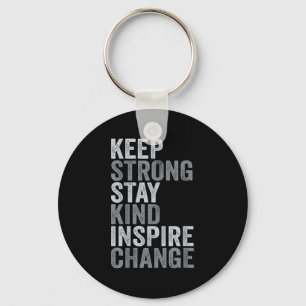 Sitive Message Keep Strong Stay Kind Vintage Motiv Key Ring