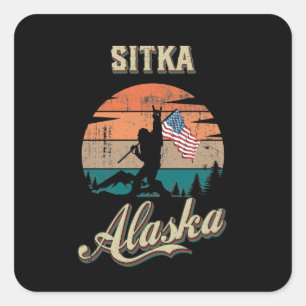 Sitka Alaska Square Sticker
