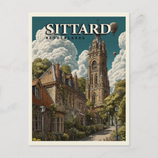 Sittard Netherlands Vintage Travel Postcard