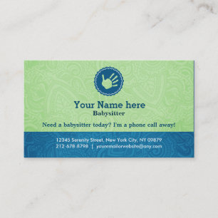 Sitter business cards
