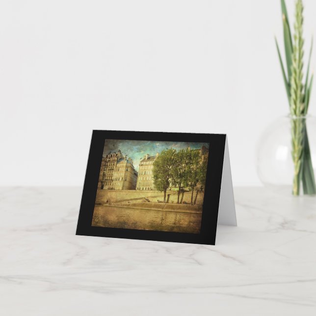 Sitting along the Seine with Kristin Thank You Card (Front)