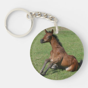 Sitting Arab Foal Key Ring