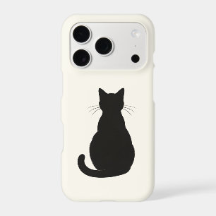 Sitting Black Cat Silhouette iPhone Case