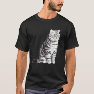 Sitting British Shorthair Cat T-Shirt