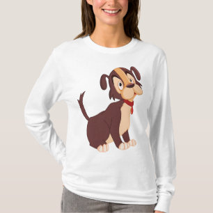 Sitting Brown Puppy Sweet Happy Dog T-Shirt