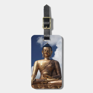 Sitting Buddha Statue Luggage Tag