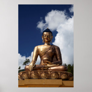 Sitting Buddha Statue Poster