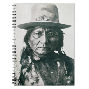 Sitting Bull (1831-1890) (b/w photo) Notebook
