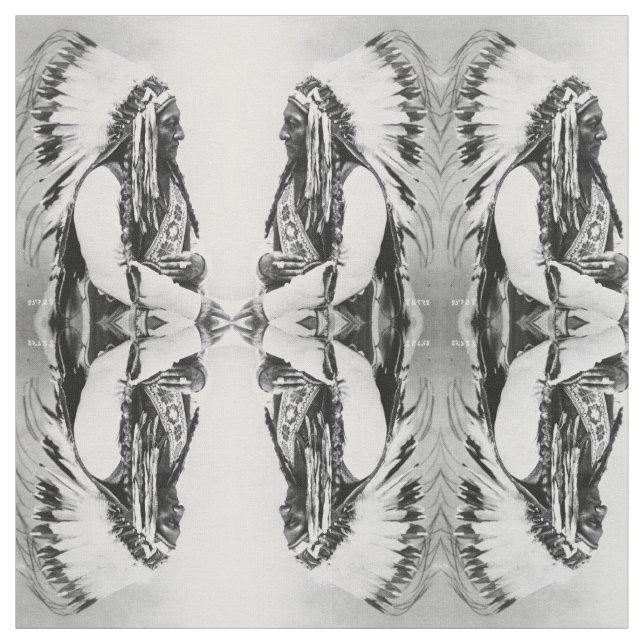 Sitting Bull, a Hunkpapa Sioux Fabric (Swatch)