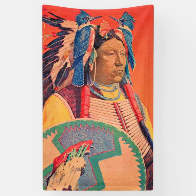  Sitting Bull Banner (Vertical)