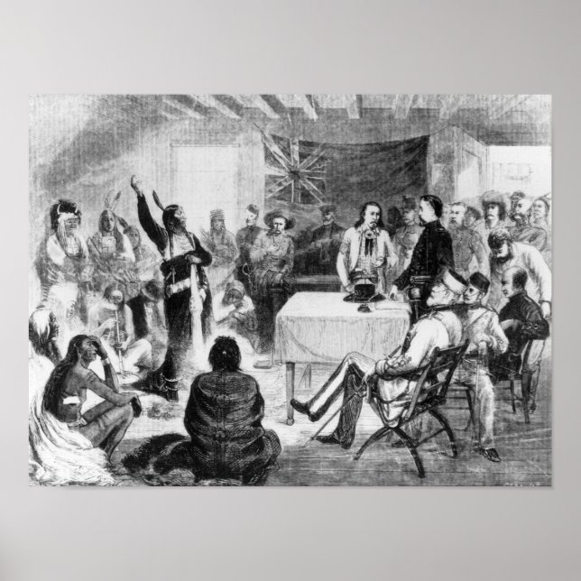 Sitting Bull Council, 1877 Poster (Front)