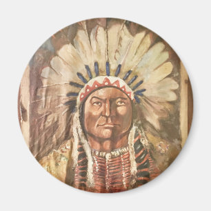 Sitting Bull Indian Chief Magnet