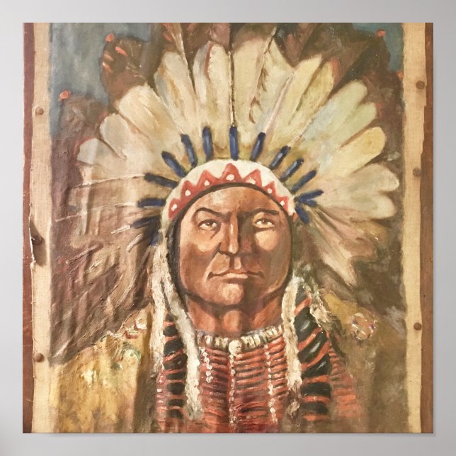 Sitting Bull Indian Chief Poster (Front)