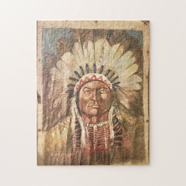 Sitting Bull Jigsaw Puzzle (Vertical)