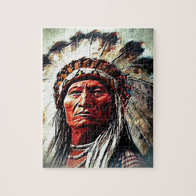 Sitting Bull Jigsaw Puzzle (Vertical)